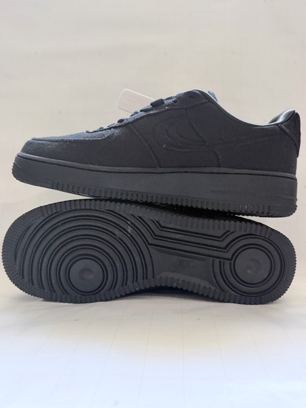 Nike Men’s All-Black Low Top Sneakers - Picture 3 of 5